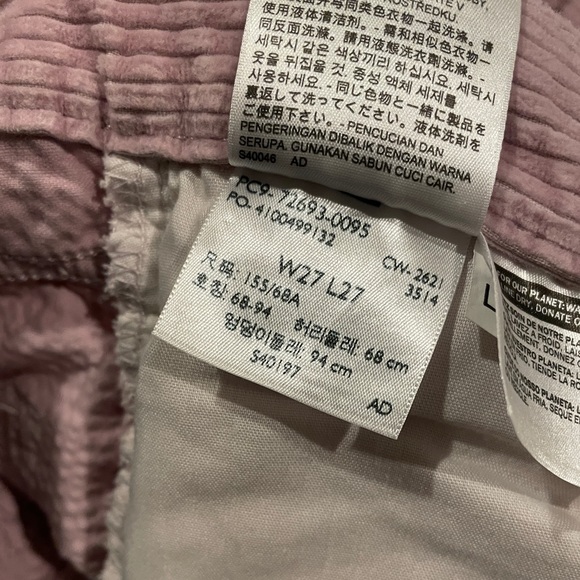 Levi’s Corduroy Ribcage Straight Ankle in Lilac/Purple, Size 27x27 - Picture 13 of 13